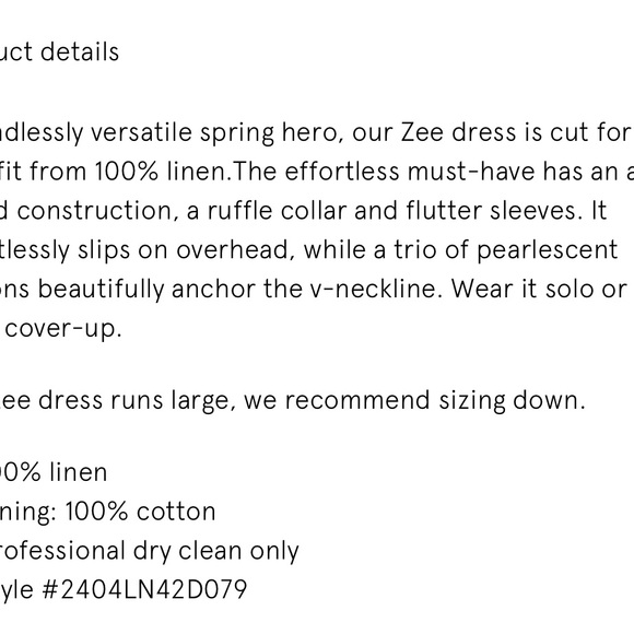 Veronica Beard Zee Dress- New with tags- size 10 - Picture 6 of 6